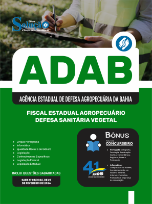 Apostila ADAB 2026 - Fiscal Estadual Agropecuário - Defesa Sanitária Vegetal - Imagem 3