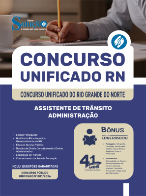 Apostila Unificado RN 2026 - Assistente de Trânsito - Administração - Imagem 3