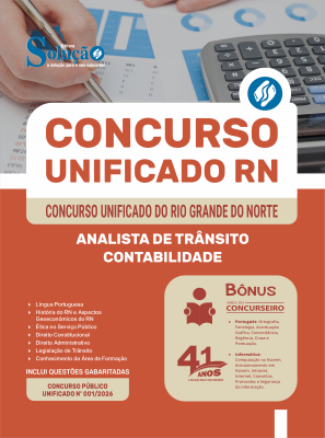 Apostila Unificado RN 2026 - Analista de Trânsito - Contabilidade - Imagem 3