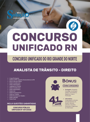 Apostila Unificado RN 2026 - Analista de Trânsito - Direito - Imagem 3