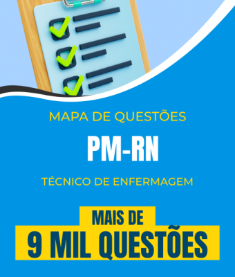 Mapa de Questões Online - PM-RN - Técnico de Enfermagem - 9 Mil Questões - Imagem 1