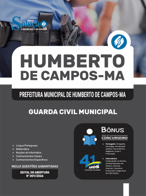 Apostila Prefeitura de Humberto de Campos-MA 2026 - Guarda Civil Municipal - Imagem 3