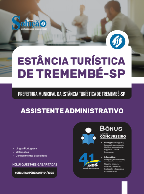 Apostila Prefeitura de Tremembé - SP 2026 - Assistente Administrativo - Imagem 3