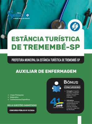 Apostila Prefeitura de Tremembé - SP 2026 - Auxiliar de Enfermagem - Imagem 3