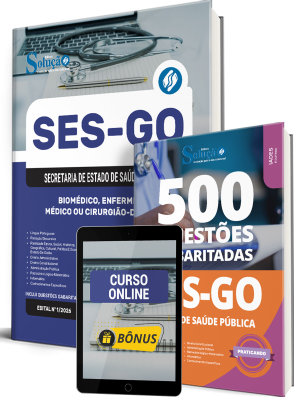 Combo SES-GO 2026 - Categoria I: Biomédico, Enfermeiro, Médico ou Cirurgião-Dentista - Imagem 1