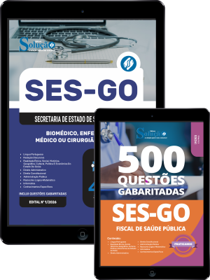 Combo SES-GO 2026 - Categoria I: Biomédico, Enfermeiro, Médico ou Cirurgião-Dentista - Imagem 1
