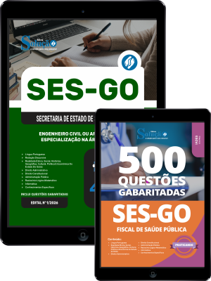 Combo SES-GO 2026 - Categoria V: Engenheiro Civil ou Arquiteto com especialização na área de Saúde - Imagem 1