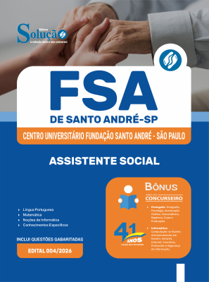 Apostila FSA de Santo André-SP 2026 - Assistente Social - Imagem 3
