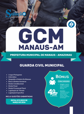Apostila Prefeitura de Manaus - AM 2026 - Guarda Municipal - Imagem 3