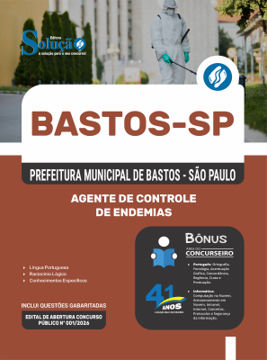 Apostila Prefeitura de Bastos - SP em PDF 2026 - Agente de Controle de Endemias - Imagem 1
