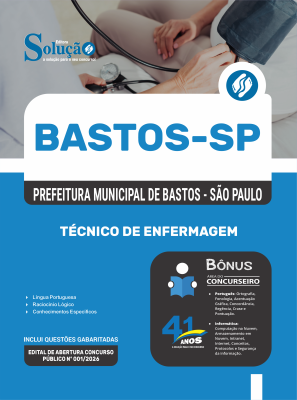 Apostila Prefeitura de Bastos - SP 2026 - Técnico de Enfermagem - Imagem 3