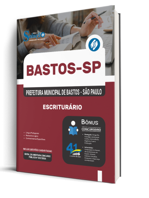 Apostila Prefeitura de Bastos - SP 2026 - Escriturário - Imagem 2