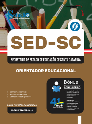 Apostila SED-SC 2026 em PDF - Orientador Educacional - Imagem 1