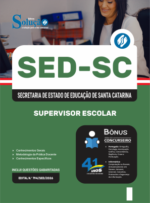 Apostila SED-SC 2026 - Supervisor Escolar - Imagem 3