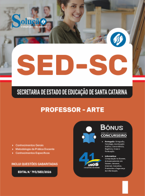 Apostila SED-SC 2026 - Professor - Artes - Imagem 3