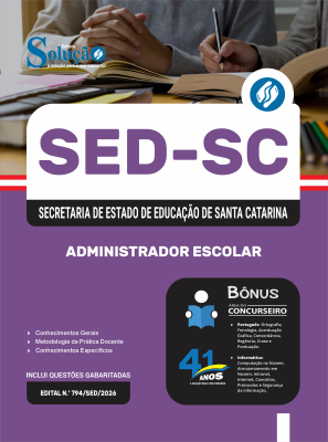 Apostila SED-SC 2026 - Administrador Escolar - Imagem 3