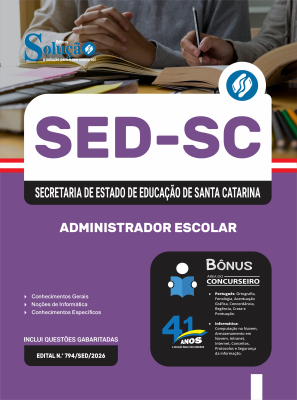Apostila SED-SC 2026 - Administrador Escolar - Imagem 3