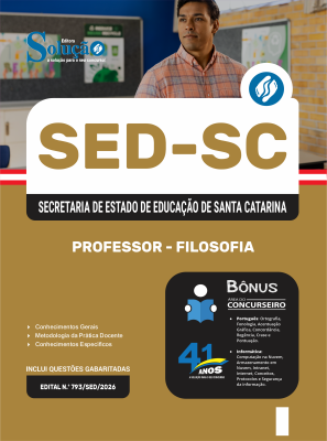 Apostila SED-SC 2026 - Professor - Filosofia - Imagem 3