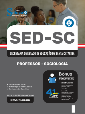 Apostila SED-SC 2026 - Professor - Sociologia - Imagem 3