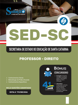 Apostila SED-SC 2026 - Professor - Direito - Imagem 3