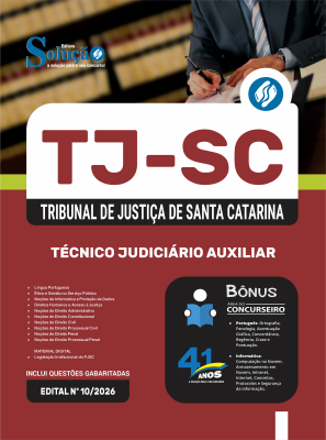 Apostila TJ-SC 2026 - Técnico Judiciário Auxiliar - Imagem 3