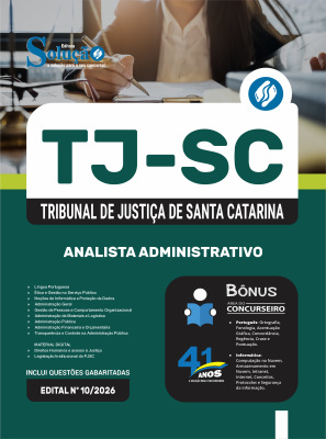 Apostila TJ-SC 2026 - Analista Administrativo - Imagem 3