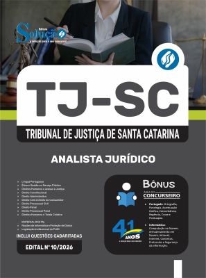 Apostila TJ-SC 2026 - Analista Jurídico - Imagem 3