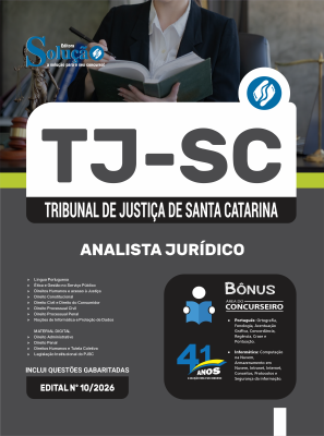 Apostila TJ-SC 2026 em PDF - Analista Jurídico - Imagem 1