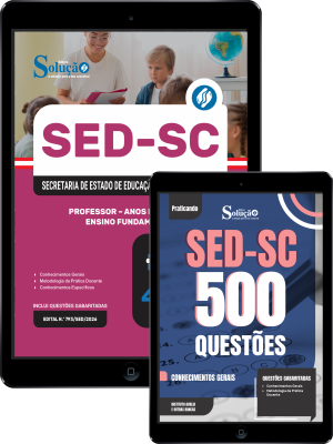 Combo SED-SC 2026 - Professor - Anos Iniciais Ensino Fundamental - Imagem 1