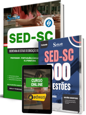 Combo SED-SC 2026 - Professor - Língua Portuguesa e Literatura - Imagem 1