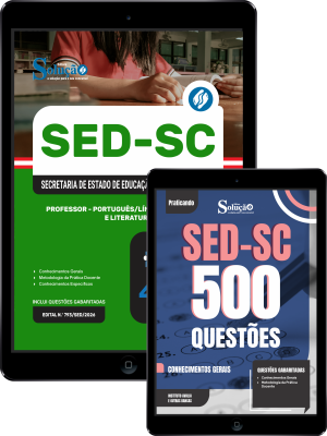 Combo SED-SC 2026 - Professor - Língua Portuguesa e Literatura - Imagem 1