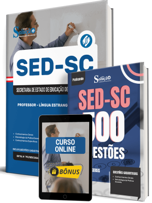 Combo SED-SC 2026 - Professor - Língua Estrangeira - Inglês - Imagem 1