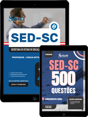 Combo SED-SC 2026 - Professor - Língua Estrangeira - Inglês - Imagem 1