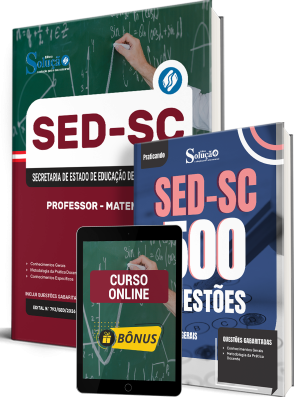 Combo SED-SC 2026 - Professor - Matemática - Imagem 1
