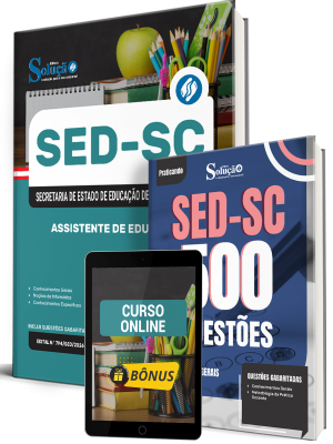 Combo SED-SC 2026 - Assistente de Educação - Imagem 1