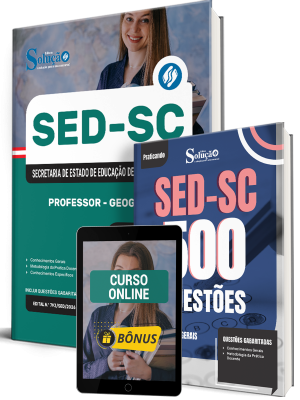 Combo SED-SC 2026 - Professor - Geografia - Imagem 1