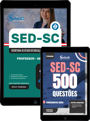 Combo SED-SC 2026 - Professor - Geografia - Imagem 1