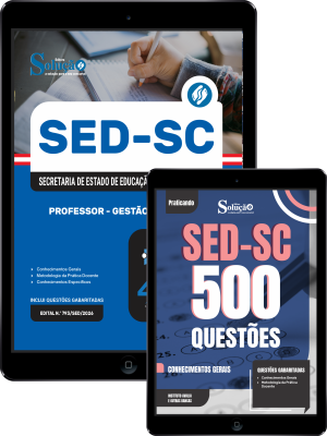 Combo SED-SC 2026 - Professor - Gestão e Negócios - Imagem 1