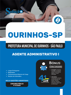 Apostila Prefeitura de Ourinhos - SP 2026 - Agente Administrativo I - Imagem 3