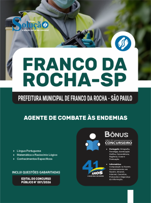 Apostila Prefeitura de Franco da Rocha - SP 2026 - Agente de Combate às Endemias - Imagem 3