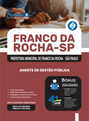 Apostila Prefeitura de Franco da Rocha - SP 2026 - Agente de Gestão Pública - Imagem 3