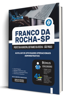 Apostila Prefeitura de Franco da Rocha - SP 2026 - Auxiliar de Atividades Operacionais - Administrativo - Imagem 2
