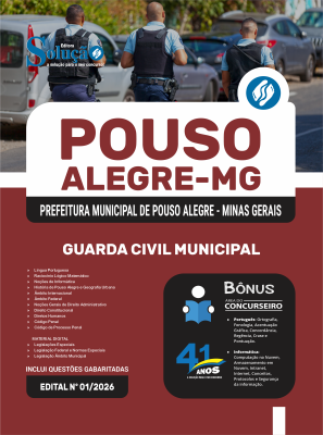 Apostila Prefeitura de Pouso Alegre - MG 2026 - Guarda Civil Municipal - Imagem 3