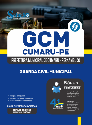 Apostila Prefeitura de Cumaru-PE 2026 - Guarda Civil Municipal - Imagem 3