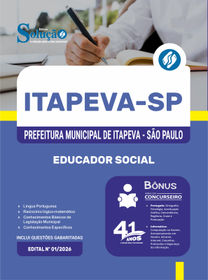 Apostila Prefeitura de Itapeva - SP em PDF 2026 - Educador Social - Imagem 1