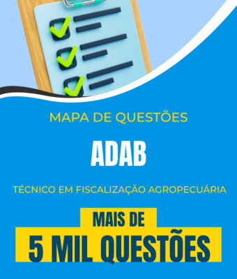 Mapa de Questões Online - ADAB -  Técnico em Fiscalização Agropecuária - Conhecimentos Gerais - 5 Mil Questões - Imagem 1