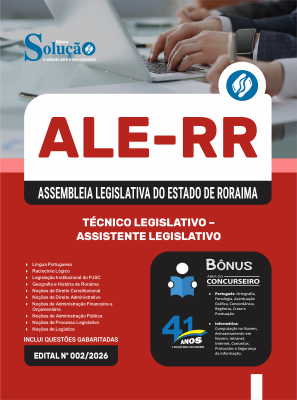 Apostila ALE-RR 2026 - Técnico Legislativo - Assistente Legislativo - Imagem 3