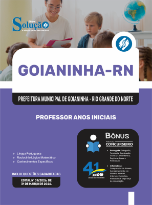 Apostila Prefeitura de Goianinha-RN 2026 - Professor Anos Iniciais - Imagem 3