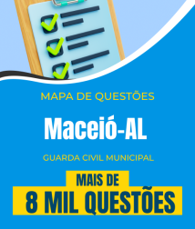 Capa Mapa de Questões Online - Pref. Maceió-AL - Guarda Civil Municipal - 8 Mil Questões