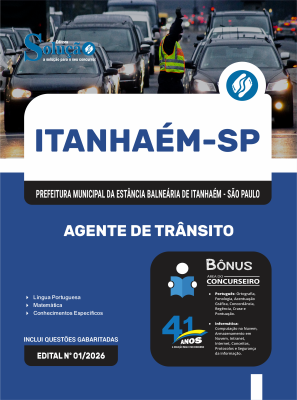 Apostila Prefeitura de Itanhaém - SP 2026 - Agente de Trânsito - Imagem 3